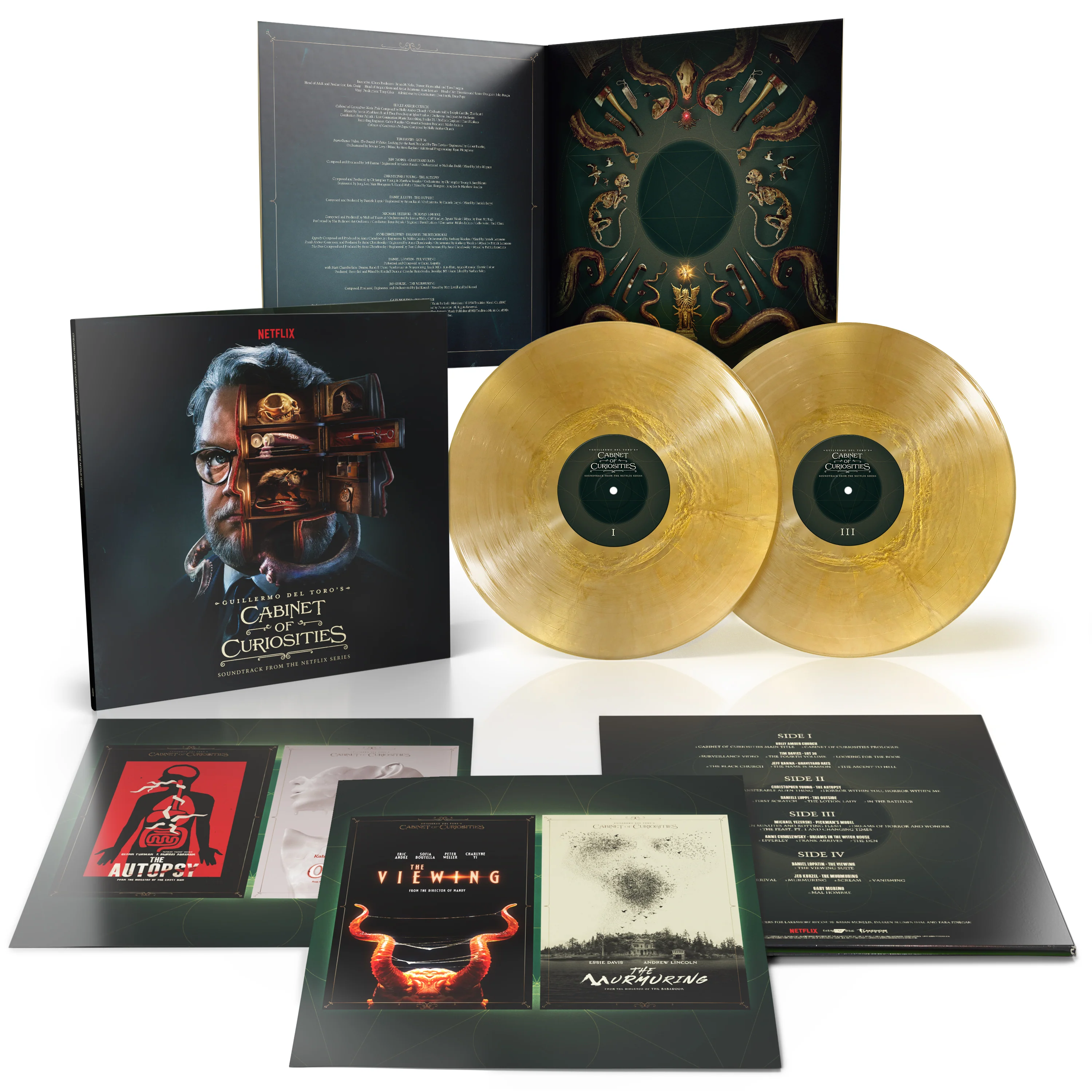 Guillermo Del Toro's Cabinet Of Curiosities (Soundtrack From The Netflix Series) - 2 x LP 'Metallic Gold Vinyl' - Image 2
