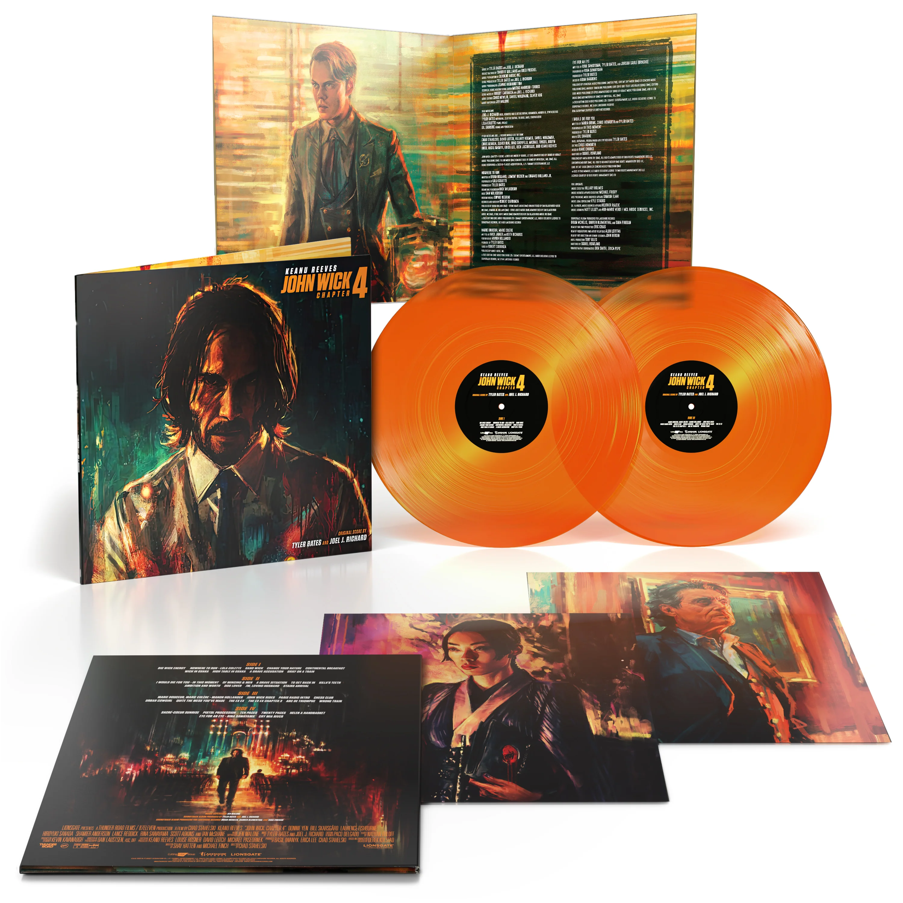 John Wick Chapter 4 - 'Transparent Orange Vinyl' - Tyler Bates & Joel J. Richard - Image 2