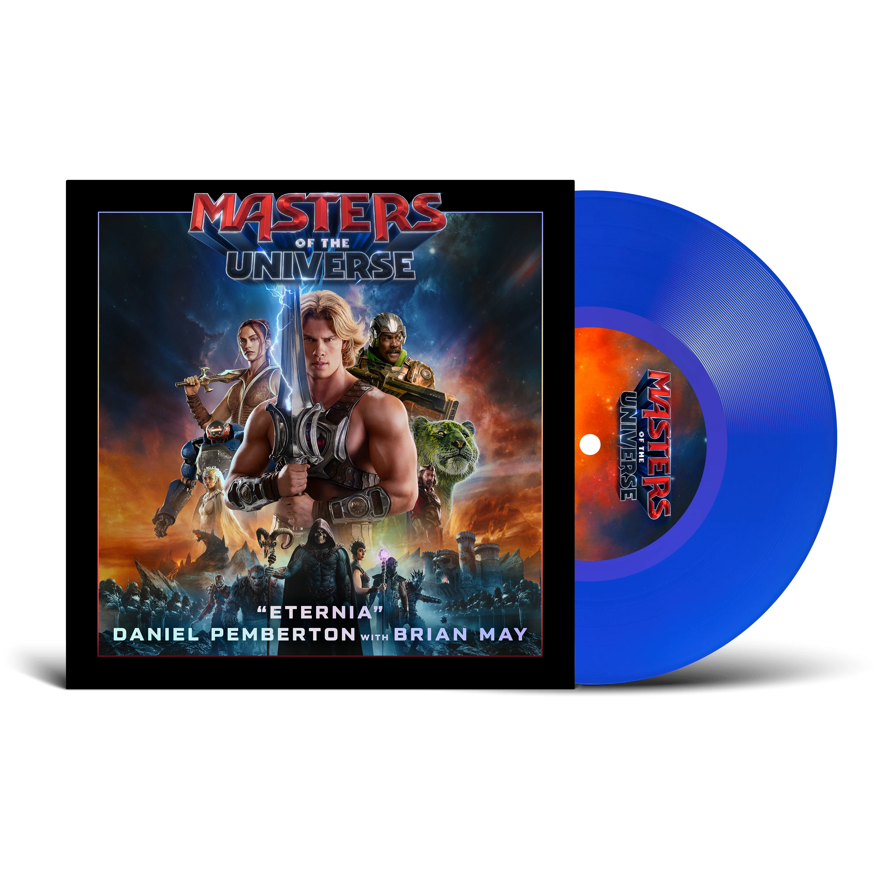 Masters Of The Universe (End Credits)/Eternia - Double A Side 7" - The Darkness W/ Brian May & Daniel Pemberton - Cobalt Vinyl 7” - Image 2