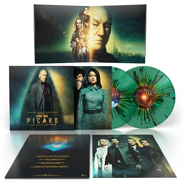 Star Trek Picard (Original Series Soundtrack) - 'Transparent Green W/ Splatter' Vinyl - Jeff Russo - Image 2