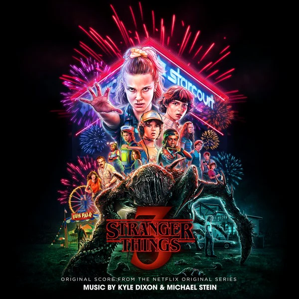 Stranger Things Season Three 'Fireworks Splatter' Vinyl - Kyle Dixon & Michael Stein - Image 3